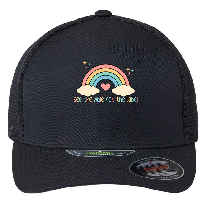See the able not the lablel Autism Awareness Flexfit Unipanel Trucker Cap
