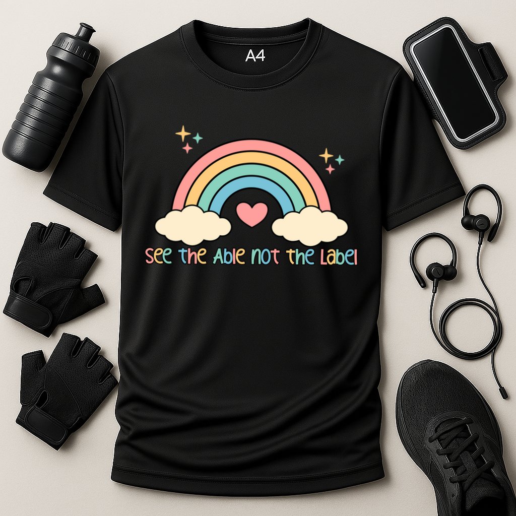 See the able not the lablel Autism Awareness Performance Shirt