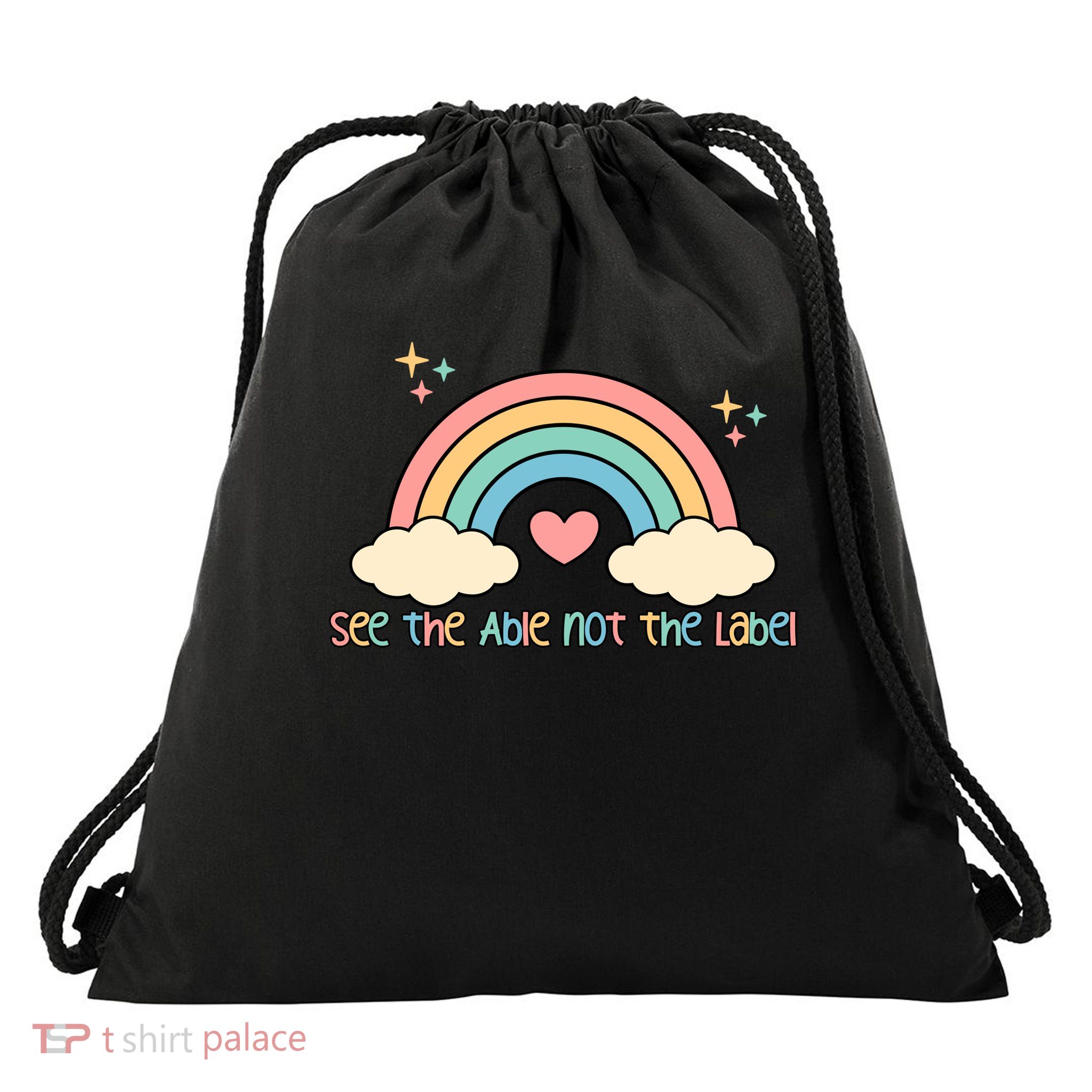 See the able not the lablel Autism Awareness Drawstring Bag