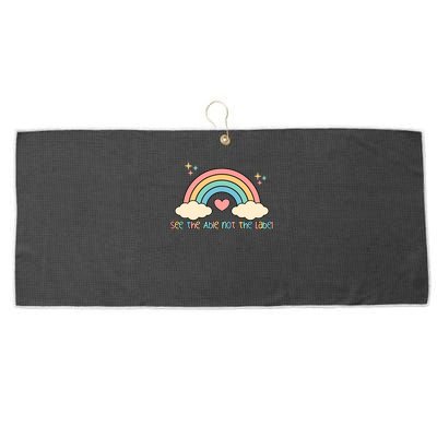 See the able not the lablel Autism Awareness Large Microfiber Waffle Golf Towel
