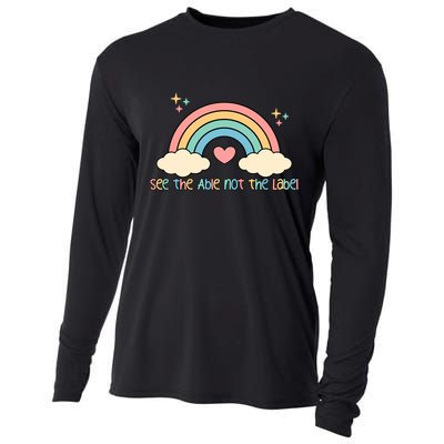 See the able not the lablel Autism Awareness Cooling Performance Long Sleeve Crew