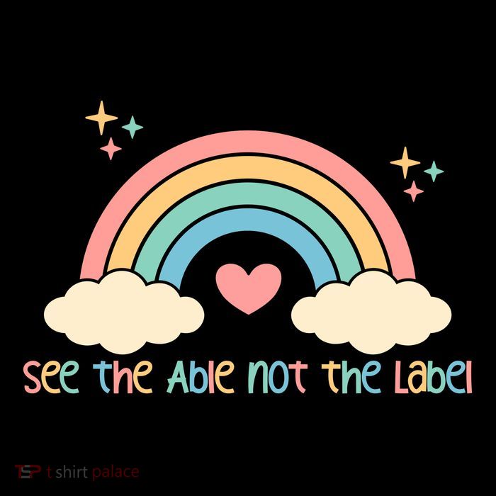 See the able not the lablel Autism Awareness Cropped Pullover Crew