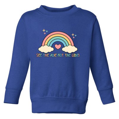 See the able not the lablel Autism Awareness Toddler Sweatshirt