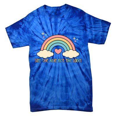 See the able not the lablel Autism Awareness Tie-Dye T-Shirt