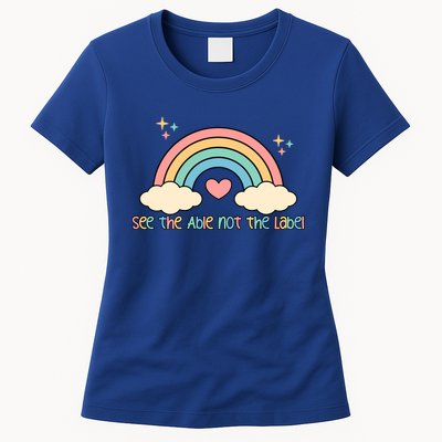 See the able not the lablel Autism Awareness Womens T-Shirt