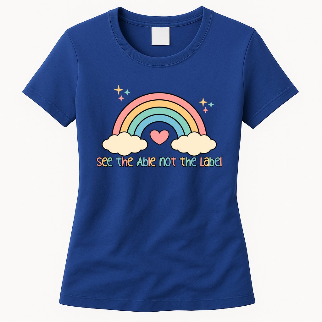 See the able not the lablel Autism Awareness Womens T-Shirt