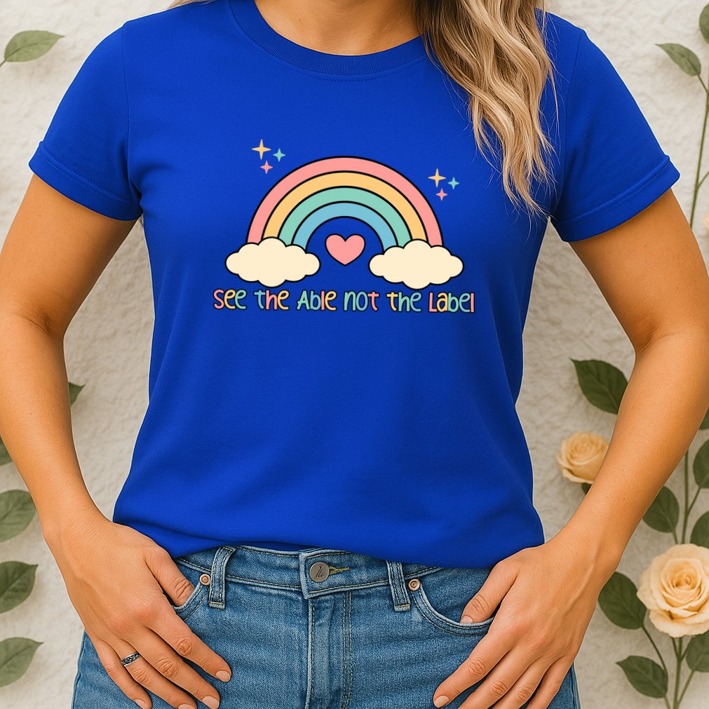 See the able not the lablel Autism Awareness Womens T-Shirt