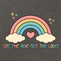 See the able not the lablel Autism Awareness Cotton Canvas Backpack