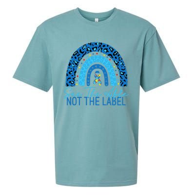 See The Able Not The Label Autism Awareness Puzzle rainbow Sueded Cloud Jersey T-Shirt