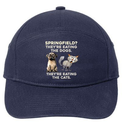 Springfield They Are Eating Dogs They Are Eating The Cats 7-Panel Snapback Hat