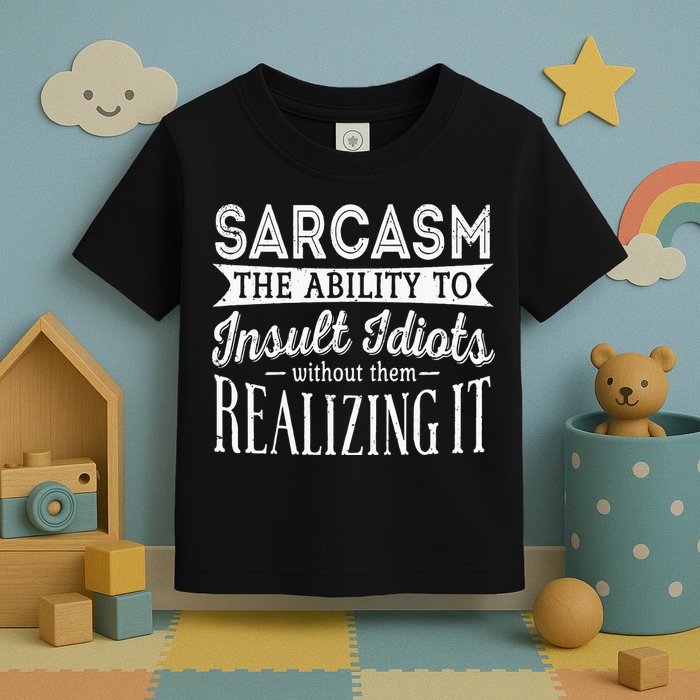 Sarcasm The Ability To Insult Idiots Without Funny Toddler T-Shirt