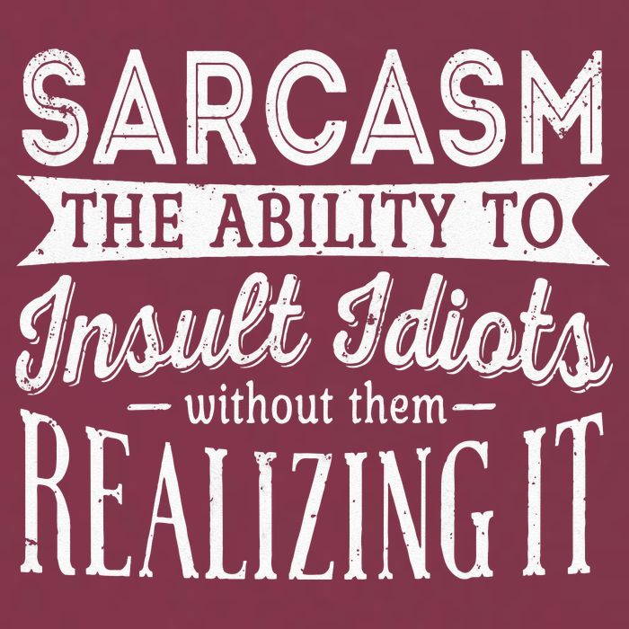Sarcasm The Ability To Insult Idiots Without Funny 16oz Travel Tumbler