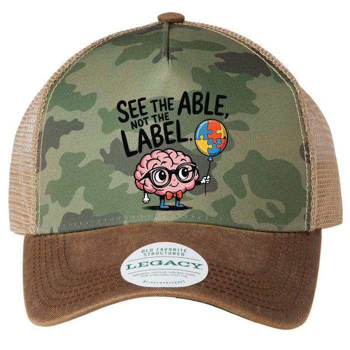 See The Able Not The Label Cute Science Nerd Proud Autism Legacy Tie Dye Trucker Hat