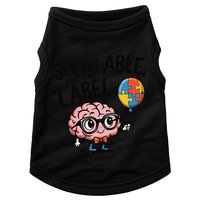 See The Able Not The Label Cute Science Nerd Proud Autism Doggie Tank