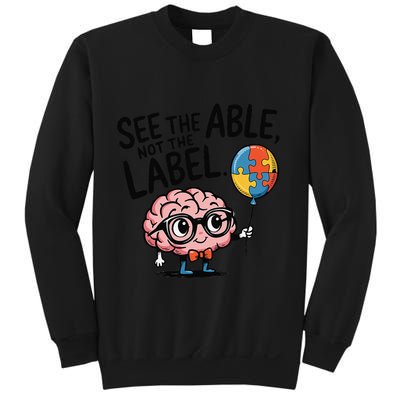 See The Able Not The Label Cute Science Nerd Proud Autism Sweatshirt