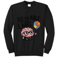See The Able Not The Label Cute Science Nerd Proud Autism Sweatshirt