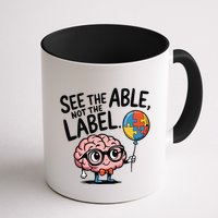 See The Able Not The Label Cute Science Nerd Proud Autism Mug