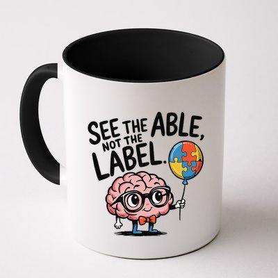 See The Able Not The Label Cute Science Nerd Proud Autism Mug