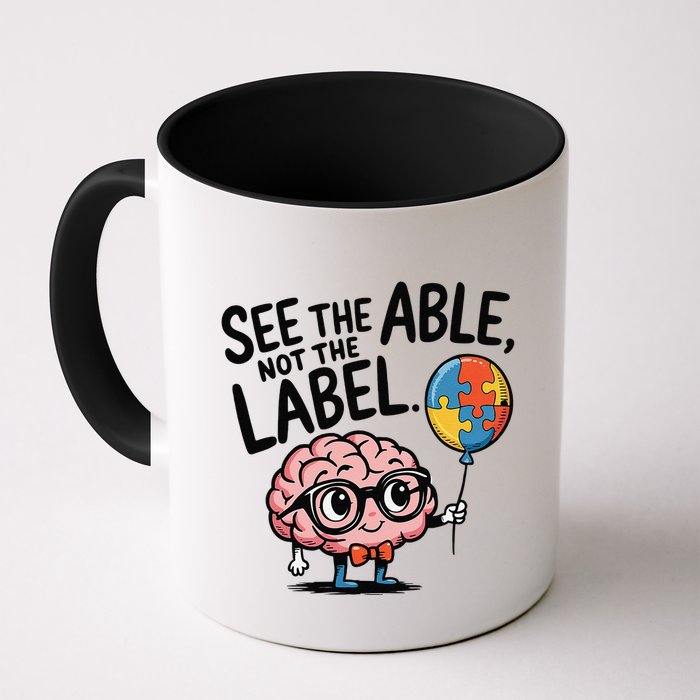 See The Able Not The Label Cute Science Nerd Proud Autism Mug