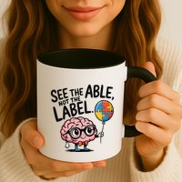 See The Able Not The Label Cute Science Nerd Proud Autism Mug