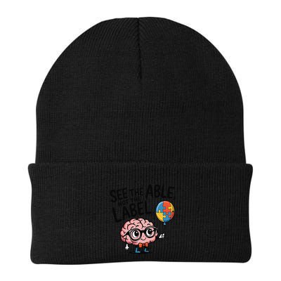 See The Able Not The Label Cute Science Nerd Proud Autism Beanie