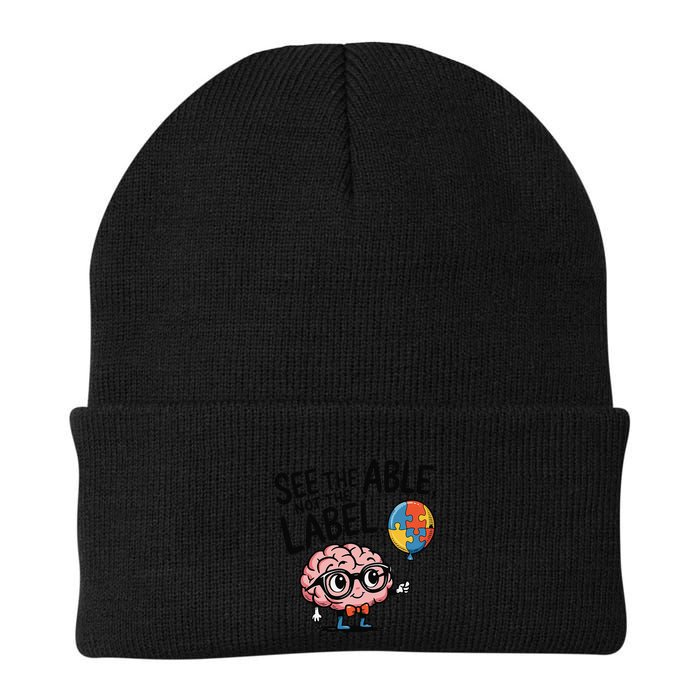 See The Able Not The Label Cute Science Nerd Proud Autism Beanie