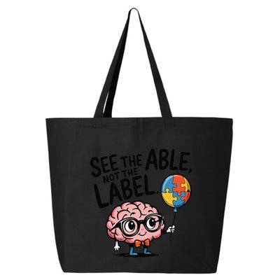 See The Able Not The Label Cute Science Nerd Proud Autism 25L Jumbo Tote