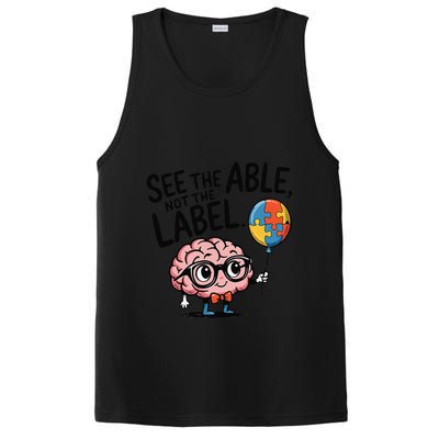See The Able Not The Label Cute Science Nerd Proud Autism PosiCharge Competitor Tank