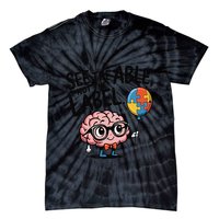 See The Able Not The Label Cute Science Nerd Proud Autism Tie-Dye T-Shirt