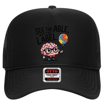 See The Able Not The Label Cute Science Nerd Proud Autism Trucker Hat