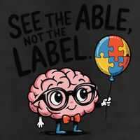 See The Able Not The Label Cute Science Nerd Proud Autism Trucker Hat