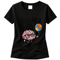 See The Able Not The Label Cute Science Nerd Proud Autism Womens T-Shirt