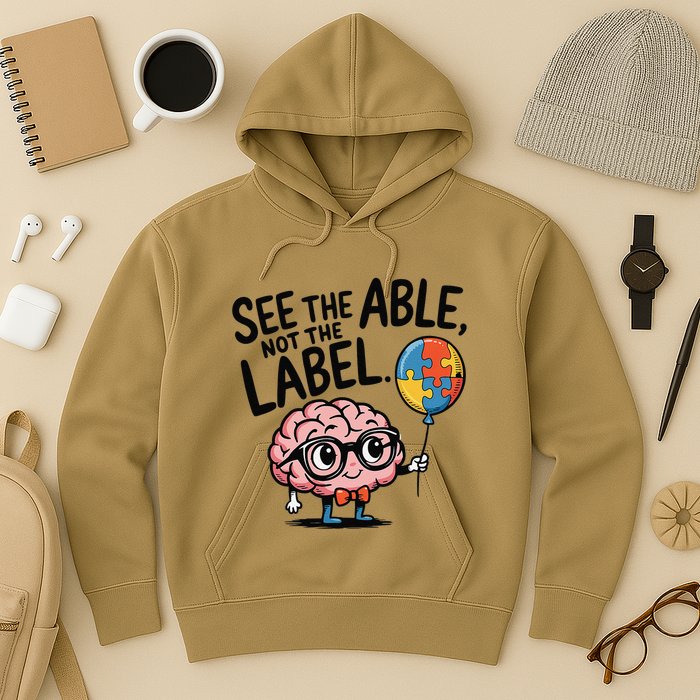 See The Able Not The Label Cute Science Nerd Proud Autism Hoodie