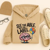 See The Able Not The Label Cute Science Nerd Proud Autism Hoodie