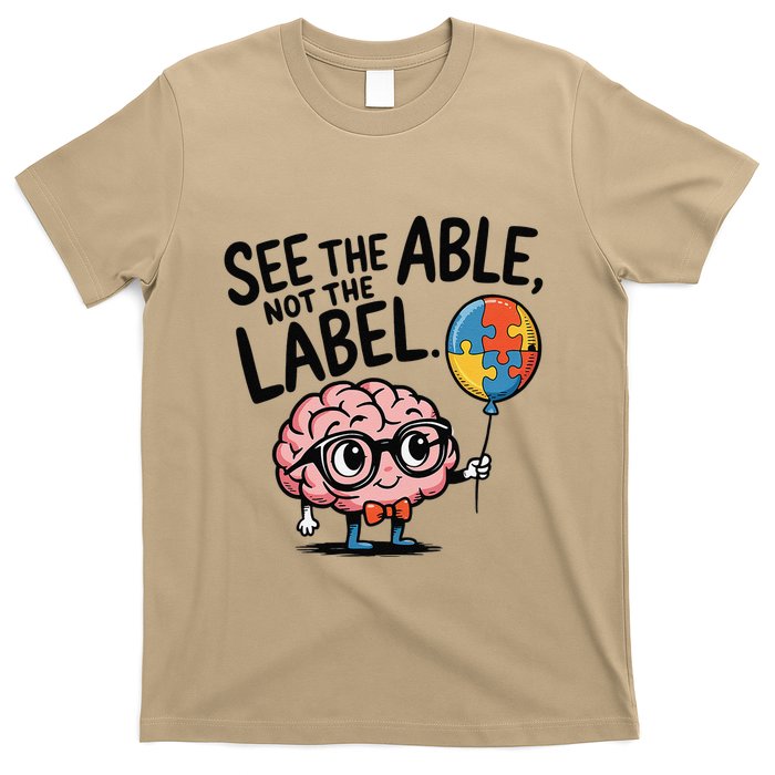 See The Able Not The Label Cute Science Nerd Proud Autism T-Shirt