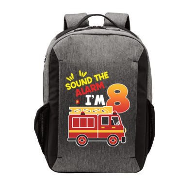 Sound The Alarm IM 8th Birthday Boy Fire Truck Vector Backpack