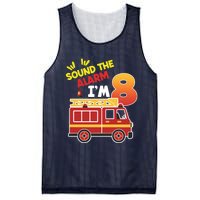 Sound The Alarm IM 8th Birthday Boy Fire Truck Mesh Reversible Basketball Jersey Tank