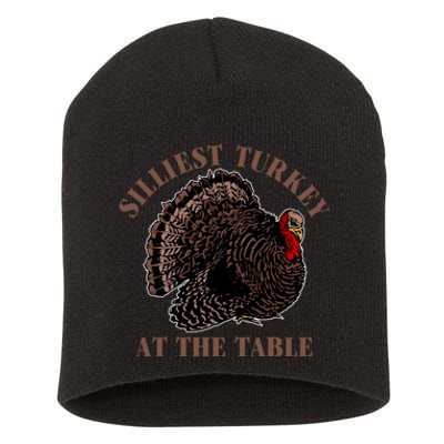 Silliest Turkey At The Table Short Acrylic Beanie