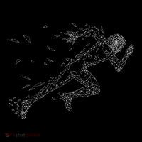 Sprinter Track And Field Runner Running Marathon Mousepad