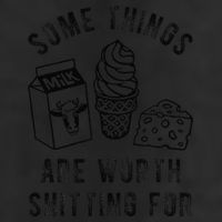 Some Thing Are Worth Shitting For Milk Ice Cream Chesse Food Beanie