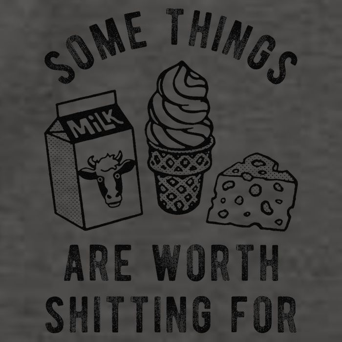 Some Thing Are Worth Shitting For Milk Ice Cream Chesse Food Vector Backpack