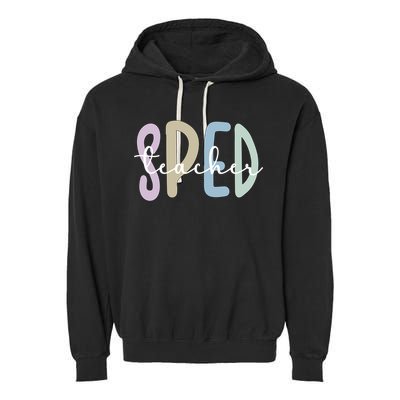 Sped Teacher Appreciation Special Education Teacher Gift Garment-Dyed Fleece Hoodie