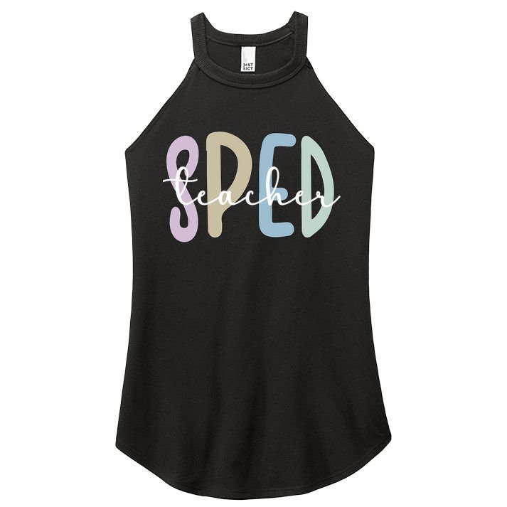 Sped Teacher Appreciation Special Education Teacher Gift Women's Perfect Tri Rocker Tank