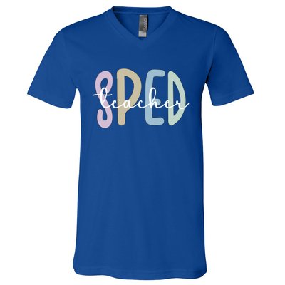 Sped Teacher Appreciation Special Education Teacher Gift V-Neck T-Shirt