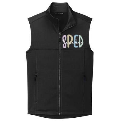 Sped Teacher Appreciation Special Education Teacher Gift Collective Smooth Fleece Vest