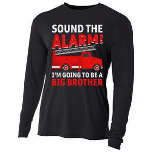 Sound The Alarm! IM Going To Be A Big Brother Cooling Performance Long Sleeve Crew