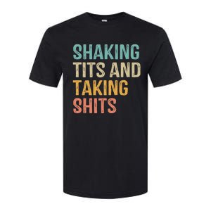 Shaking Tits And Taking Hits Shakin Tits Softstyle CVC T-Shirt