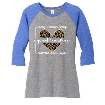 Sped Teacher Appreciation Special Education Teacher Gift Women's Tri-Blend 3/4-Sleeve Raglan Shirt