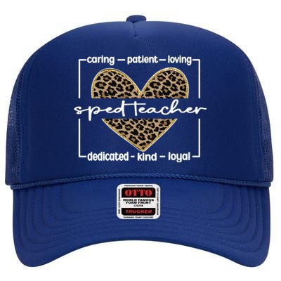 Sped Teacher Appreciation Special Education Teacher Gift High Crown Mesh Back Trucker Hat