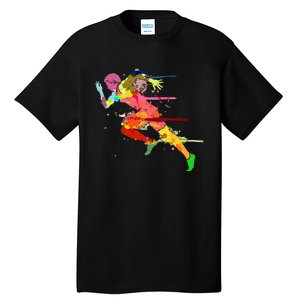 Sprinter Track And Field Runner Running Marathon Gift Idea Tall T-Shirt